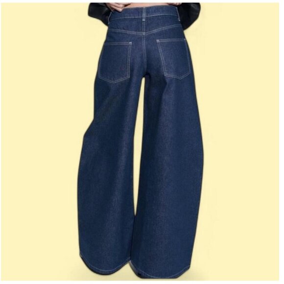 Zara The Exaggerated Wide Leg Jeans - Picture 2 of 10